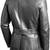 Men's black lambskin suede elbow patch blazer jacket