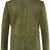 Men's olive genuine suede safari leather blazer jacket