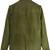 Men's olive genuine suede safari leather blazer jacket