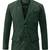 Men's dark green lambskin leather blazer sport coat jacket