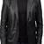 Men's black lambskin leather two button classic blazer coat