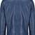 Men's navy blue lambskin leather two button blazer jacket