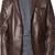 Men's dark brown real lambskin leather classic blazer jacket