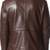 Men's dark brown real lambskin leather classic blazer jacket