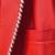 Men's red lambskin leather blazer white trim party jacket