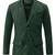 Men's forest green soft suede lambskin leather blazer jacket