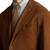 Men's brown soft suede leather casual blazer jacket