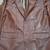 Men's brown lambskin genuine leather blazer coat
