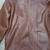 Men's brown lambskin genuine leather blazer coat
