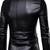 Men's black lambskin leather formal coat blazer