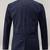 Men's genuine navy blue suede casual blazer coat