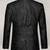 Men's black real lambskin leather genuine blazer dress coat