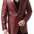 Men's real lambskin maroon genuine leather blazer coat