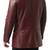 Men's real lambskin maroon genuine leather blazer coat