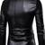 Men's black 100% genuine leather blazer sport coat