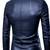 Men's lambskin navy blue 100% genuine leather blazer jacket