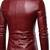 Men's genuine burgundy leather formal blazer jacket