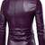 Men's real lambskin purple genuine leather blazer jacket