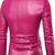 Men's real lambskin pink leather formal blazer coat jacket