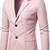 Men's light pink real genuine leather formal blazer