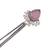 Pink Stone Long Chain Jhumka Earrings for Women | Oxidised Silver Look Traditional Ethnic Dangler Earrings