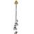 Yellow Stone Long Chain Jhumka Earrings for Women | Oxidised Silver Look Traditional Ethnic Dangler Earrings