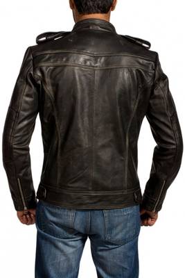 Men's genuine lambskin leather jacket aaron-paul-breaking-bad-jacket 2