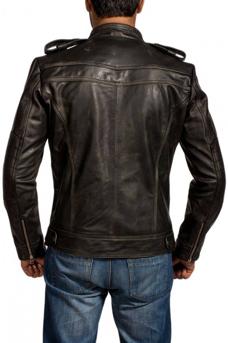 Men's genuine lambskin leather jacket aaron-paul-breaking-bad-jacket