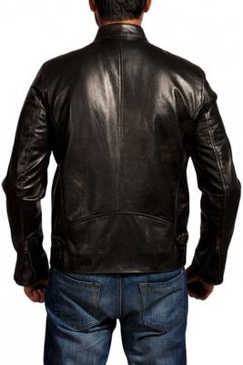 Men's genuine lambskin leather jacket aaron-taylor-godzilla-jacket 2