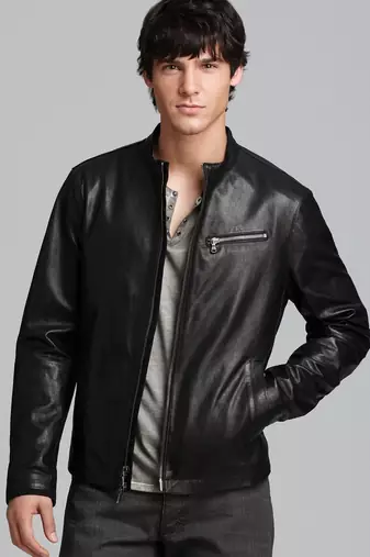 Agents of shield black leather jacket men's genuine lambskin leather jacket