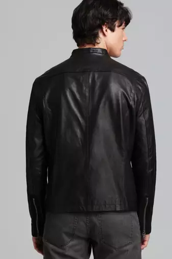 Agents of shield black leather jacket men's genuine lambskin leather jacket