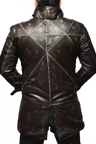 Aiden-pearce-watch-dogs-coat men's genuine lambskin leather coats