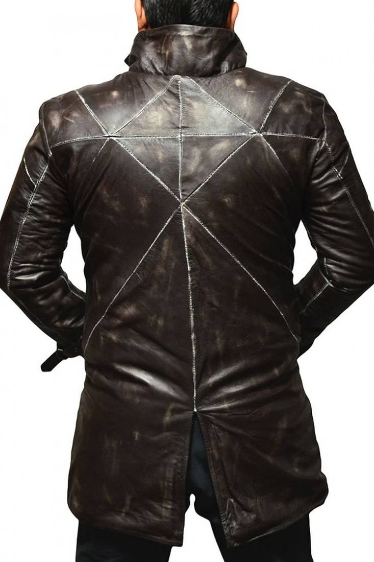 Aiden-pearce-watch-dogs-coat men's genuine lambskin leather coats