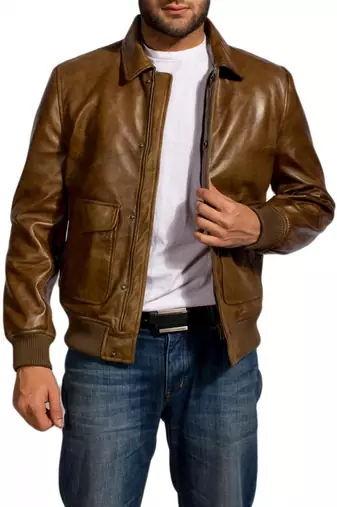 Ansel-elgort-leather-jacket-bk men's genuine lambskin leather jacket