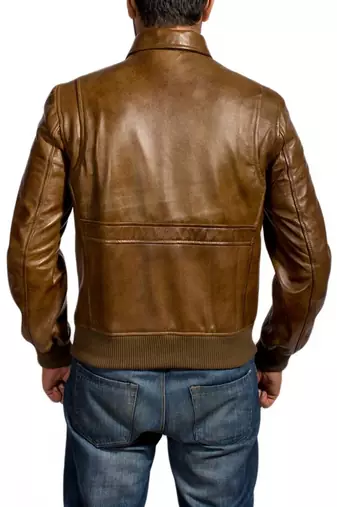 Ansel-elgort-leather-jacket-bk men's genuine lambskin leather jacket