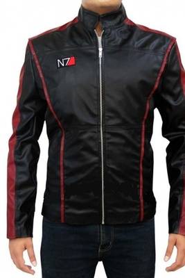 Mass effect n7 leather jacket men's genuine lambskin leather jacket 1