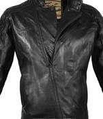 Metal gear snake diamond dog leather jacket