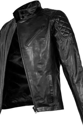 Metal gear snake diamond dog leather jacket