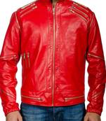 Michael-jackson-beat-it-leather jacket men's genuine lambskin leather jacket