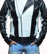 Michael-jackson-pepsi-white-leather-jacket men's genuine lambskin leather jacket