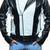 Michael-jackson-pepsi-white-leather-jacket men's genuine lambskin leather jacket