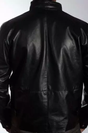 Minority-report-tom-cruise jacket men's genuine lambskin leather jacket