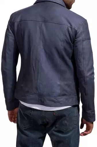 Need-for-speed-aaron-paul-jacket men's genuine lambskin leather jacket