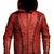Red-hooded-leather jacket men's genuine lambskin leather jacket