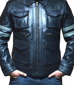 Resident-evil-leather-jacket men's genuine lambskin leather jacket