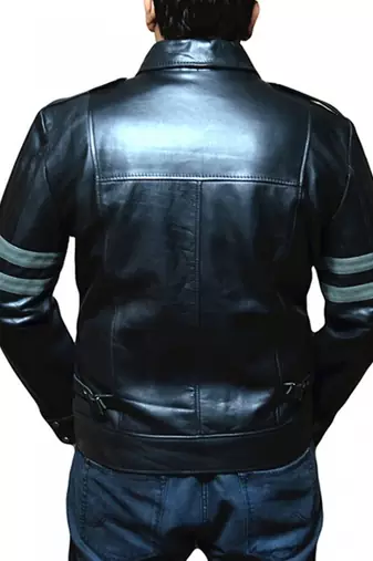 Resident-evil-leather-jacket men's genuine lambskin leather jacket