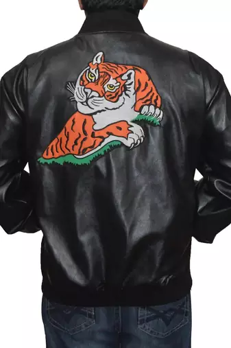 Rocky ii tiger rocky balboa leather jacket men's genuine lambskin leather jacket