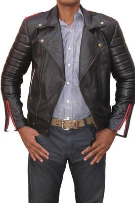 Ryan gosling valentine leather jacket men's genuine lambskin leather jacket 1