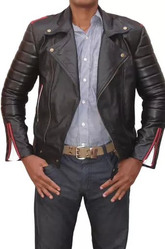 Ryan gosling valentine leather jacket men's genuine lambskin leather jacket