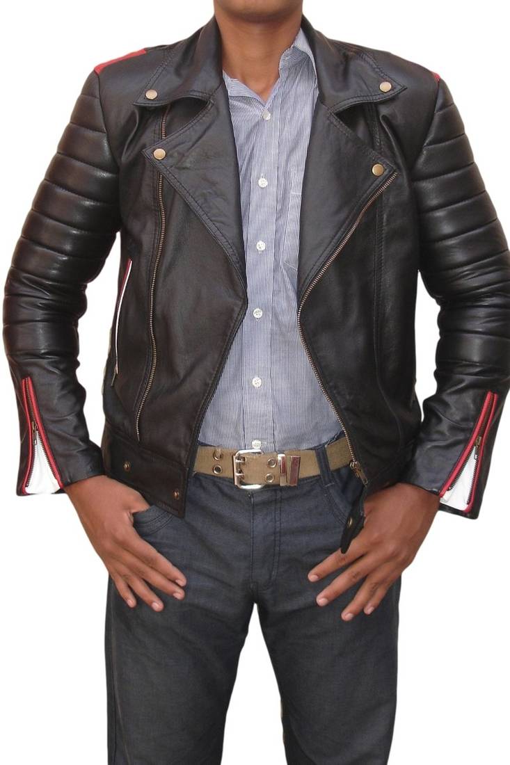 Ryan gosling valentine leather jacket men's genuine lambskin leather jacket